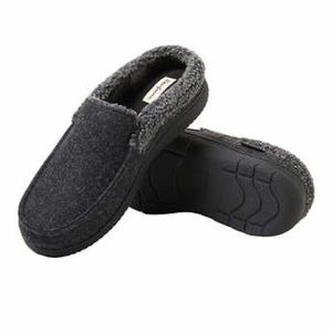 Dearfoams Men's Memory Foam Indoor Outdoor Clog House Slipper Size M = 9-10